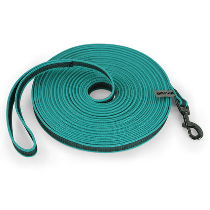 LS green adjustable dog training leash 10m fiber basic dog leash with buckle for small to large dogs