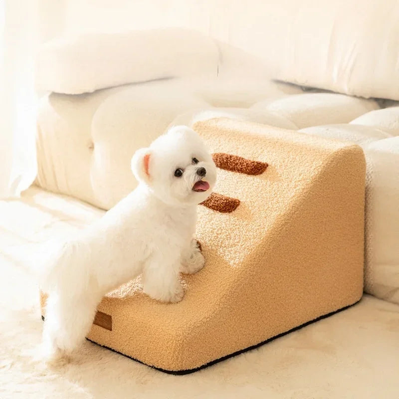2/3  Steps Puppy Stairs Non-Slip Ladder Dogs Pets Secure Stairs Ramp for Dogs Protect Older Dogs with Joint Pain Sofa Bed Ladde