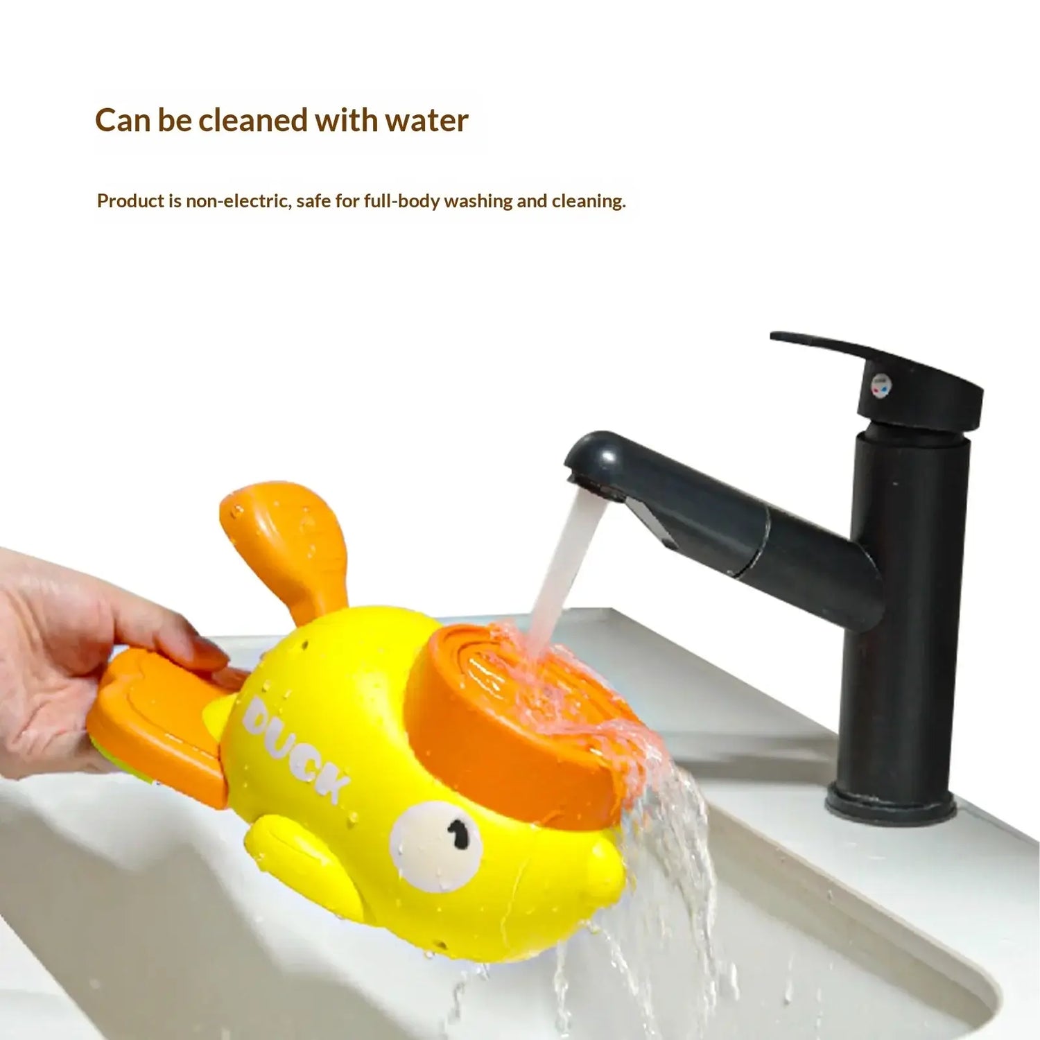 automatic pet feeder for cats and dogs duck-shaped feeder can be washed with water for easy cleaning