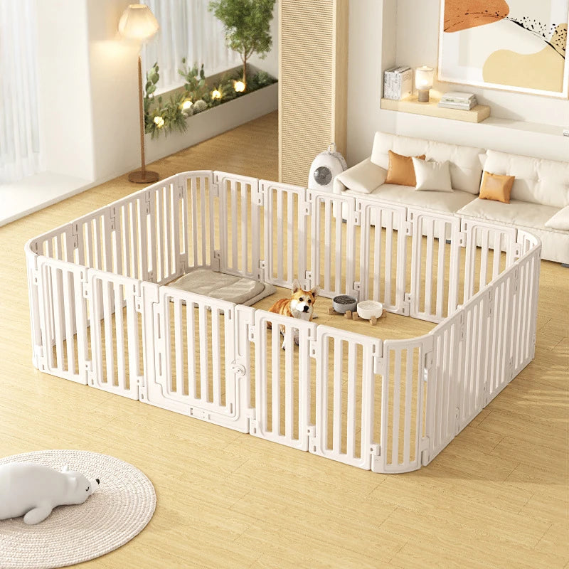 Indoor Household Pet Fence Waterproof Dog Fence Large Dog Protective Fence Free Combination Large Space Pet Isolation Fences