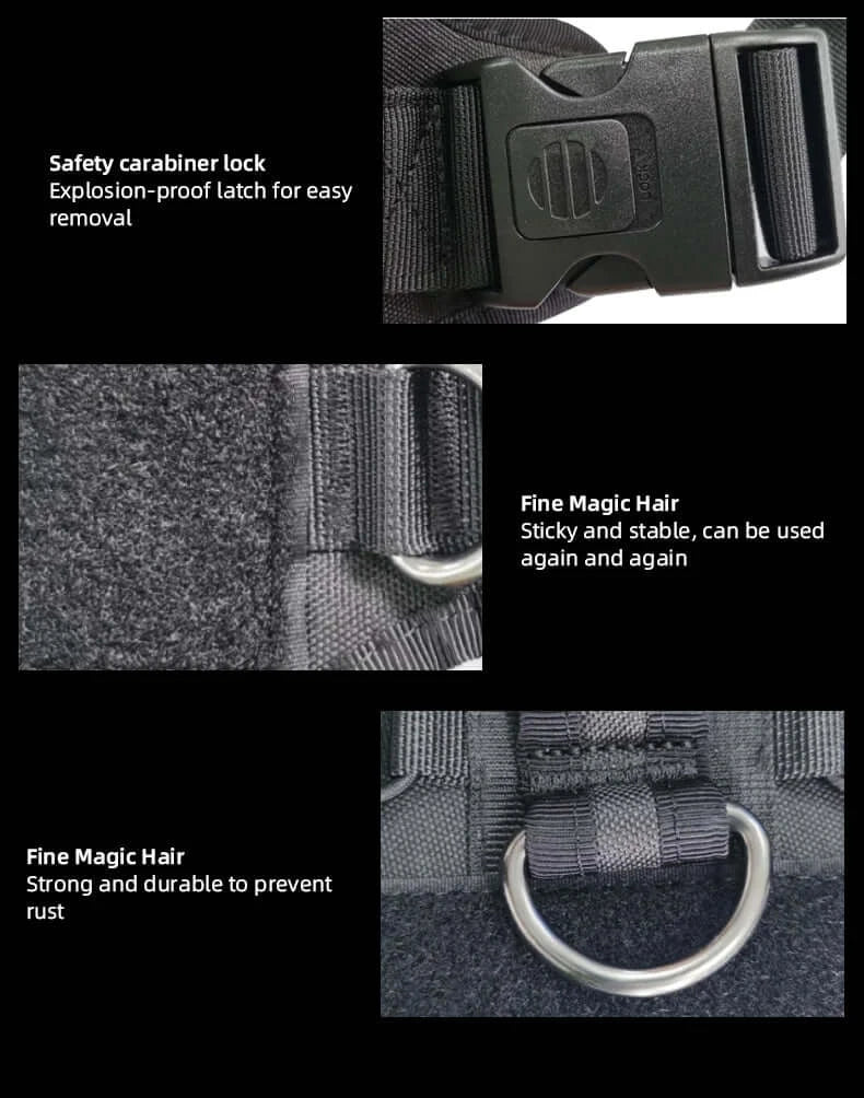 Tactical Dog Vest Harness No Pull Comfortable Adjustable Pet Harness For Medium Large Dog Military Training With Handle Labrador