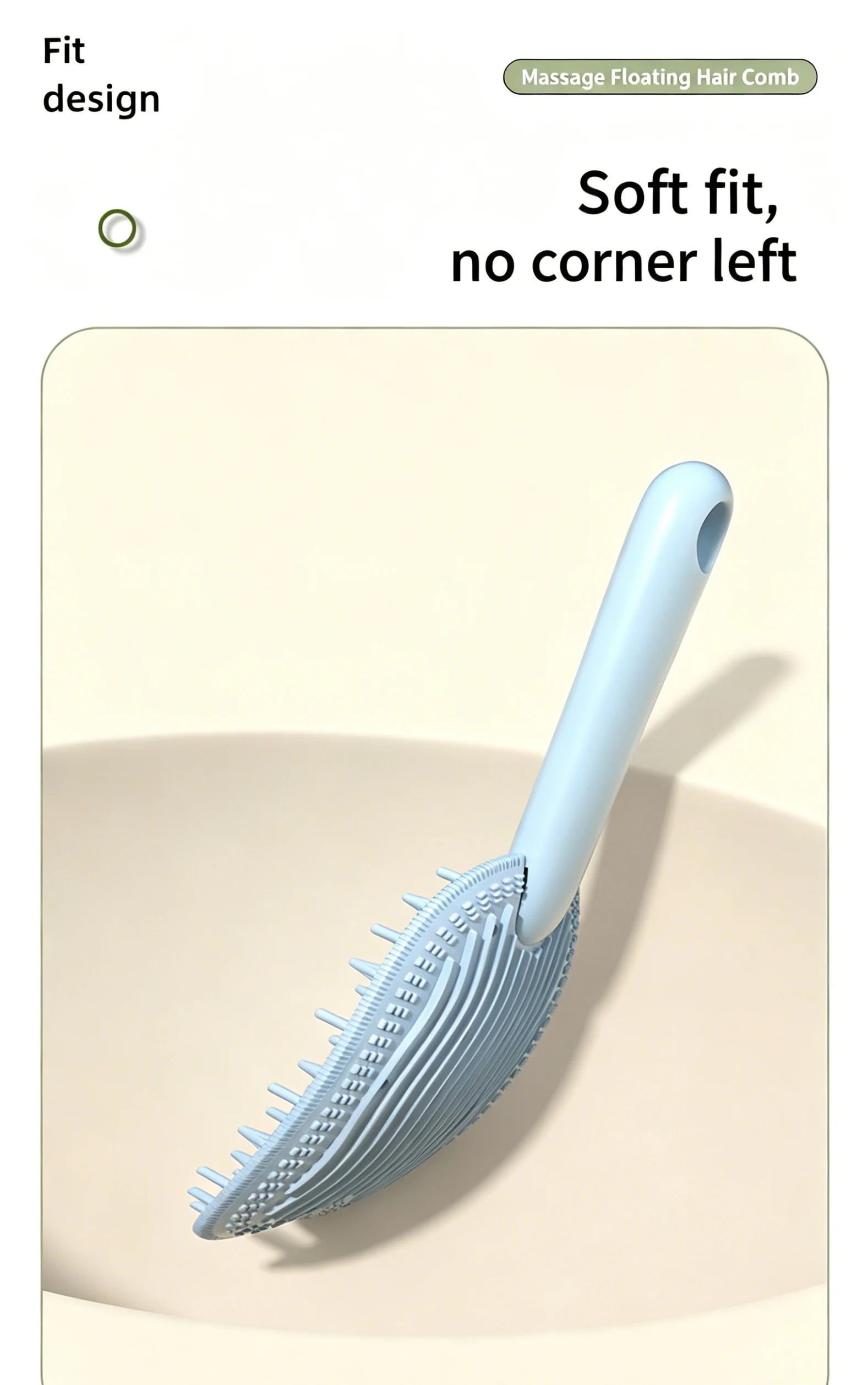 2 in 1 pet hair remover grooming brush for dogs and cats, soft fit deshedding comb with massage design