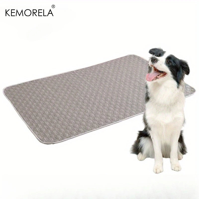 washable pet training pad for dogs, reusable leak-proof pee mat for crate, car, and all sizes