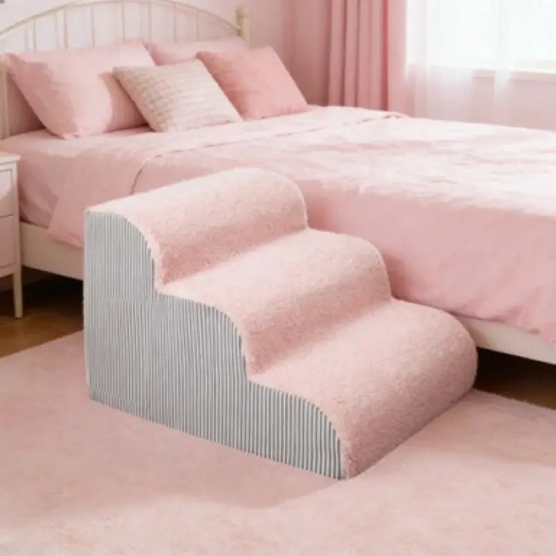 Pet 2/3 Steps High Density Foam Dog Secure Stairs Ramps Non-Slip Pet Steps for Older Dogs Pet with Joint Pain Sofa Bed Ladder
