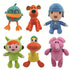 Pocoyo plush doll 6PCS set with Bato duck, Loula dog, Pocoyo, Nina, Pato, and Elly elephant stuffed toys