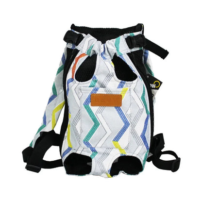 pet backpack carrier for small dogs canvas shoulder chest backpack for French Bulldog Chihuahua with camouflage pattern