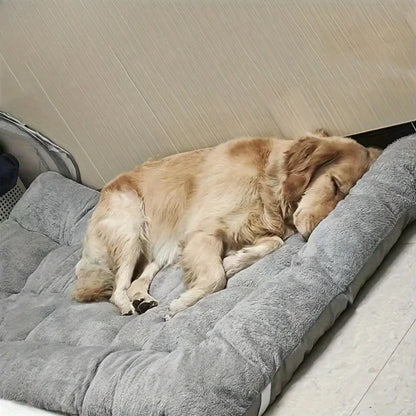 plush dog bed sofa soft thickened polyester pet mat for small to large dogs, crate and sleep comfort