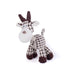 White squeaky corduroy dog toy plush giraffe-shaped bite resistant fleece toy for small and large dogs, puppy training