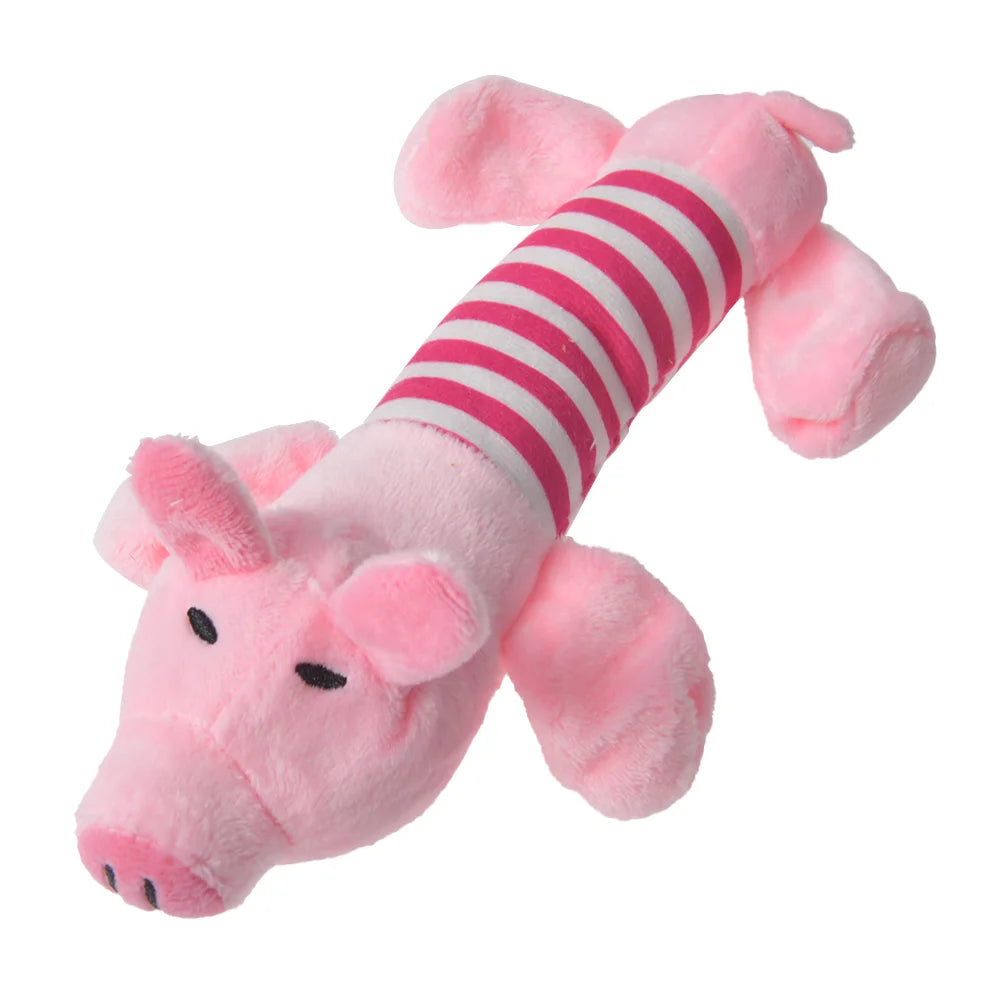 plush dinosaur dog chew toy pink striped interactive plush toy for small dogs