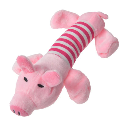 plush dinosaur dog chew toy pink striped interactive plush toy for small dogs