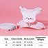 adjustable cat harness leash set pink cartoon breakaway pet harness for small dogs and cats, size chart included, color E