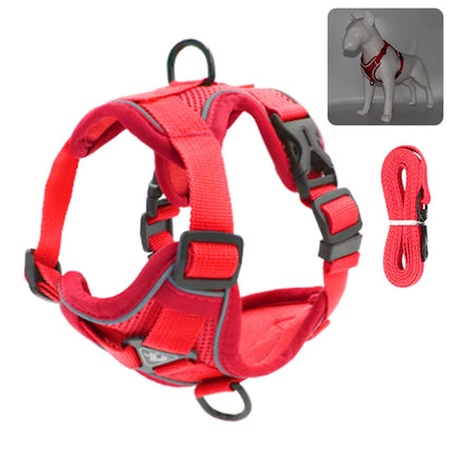 Fashion Reflective Cat Harness and Leash Sets Breathable Mesh Pet Harnesses for Small Dogs Cats Kitten Accessories collier chat