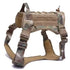 CP camouflage military training dog harness padded quick release vest for small medium large dogs