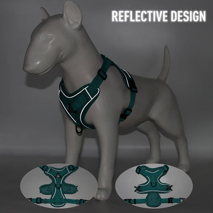 Reflective cat harness and leash set with breathable mesh, reflective design, and secure fit for small cats and kittens