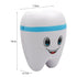 Cute blue and white teeth shape squishy toy, slow rising stress relief gift for children, 10cm cartoon dental squishy