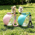 portable dog water bottle for outdoor travel, PETG dog drink dispenser with water bowl for small dogs