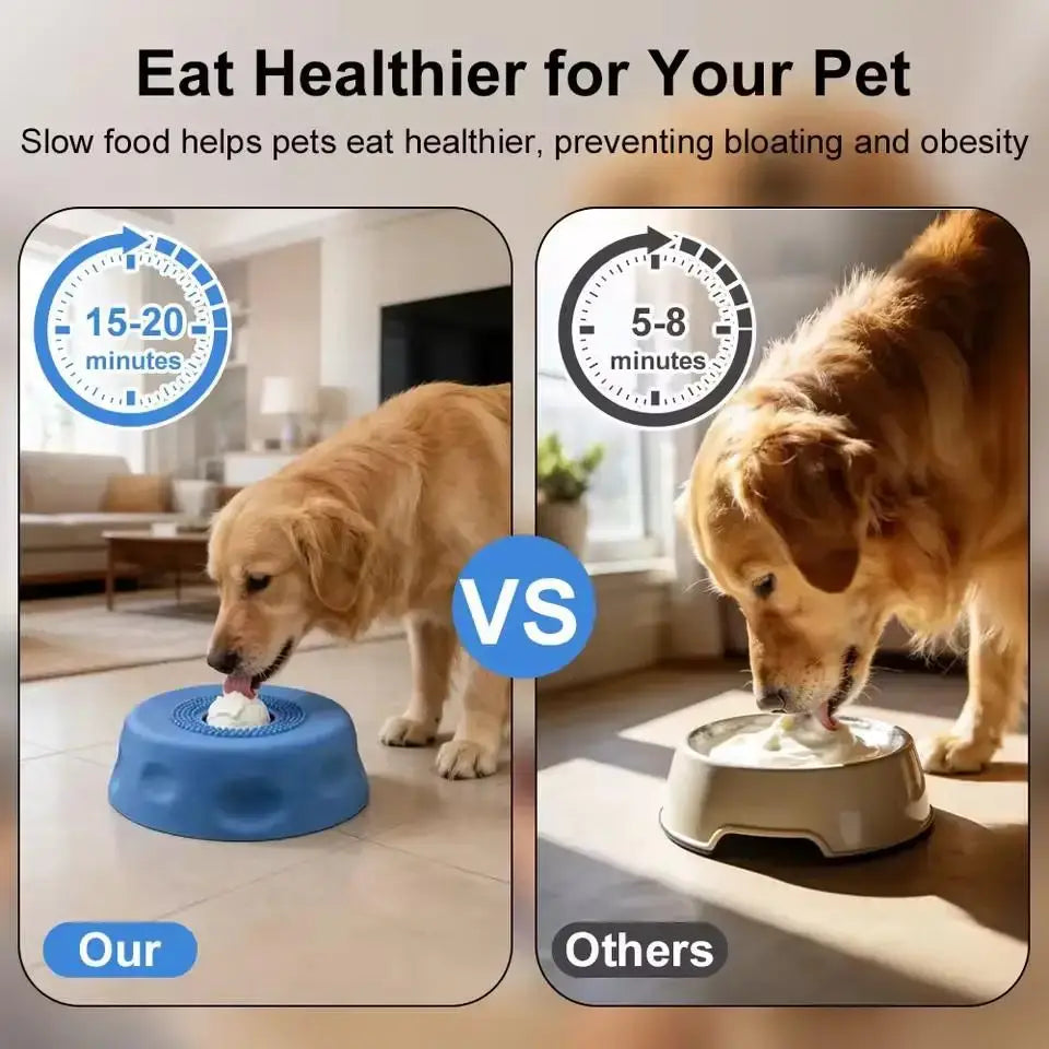 slow feeder dog bowl helps dogs eat healthier, reduce bloating, and slow down mealtime