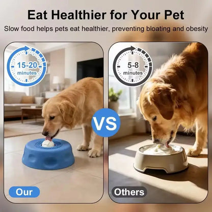 slow feeder dog bowl helps dogs eat healthier, reduce bloating, and slow down mealtime