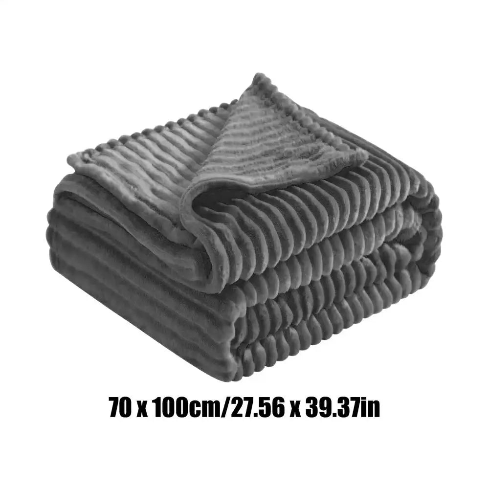 Gray washable pet blanket for dog crate, sofa or bed, 70 x 100cm, soft warm furniture protection mat for indoor pets