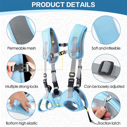 Horizontal dog carrier backpack with breathable mesh, adjustable straps, and secure locks for small dogs