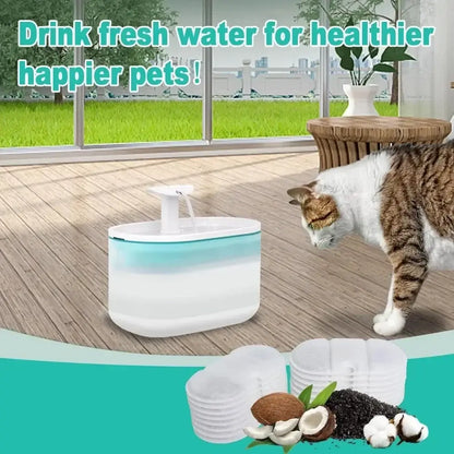 PETLIBRO PLWF002 replacement filters for 2.1L capsule pet fountain, compatible sponges, fresh water for cats and dogs