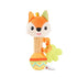 soft baby rattle toy fox stuffed animal hand grip squeaky sensory crinkle plush for newborns, Fox 1066