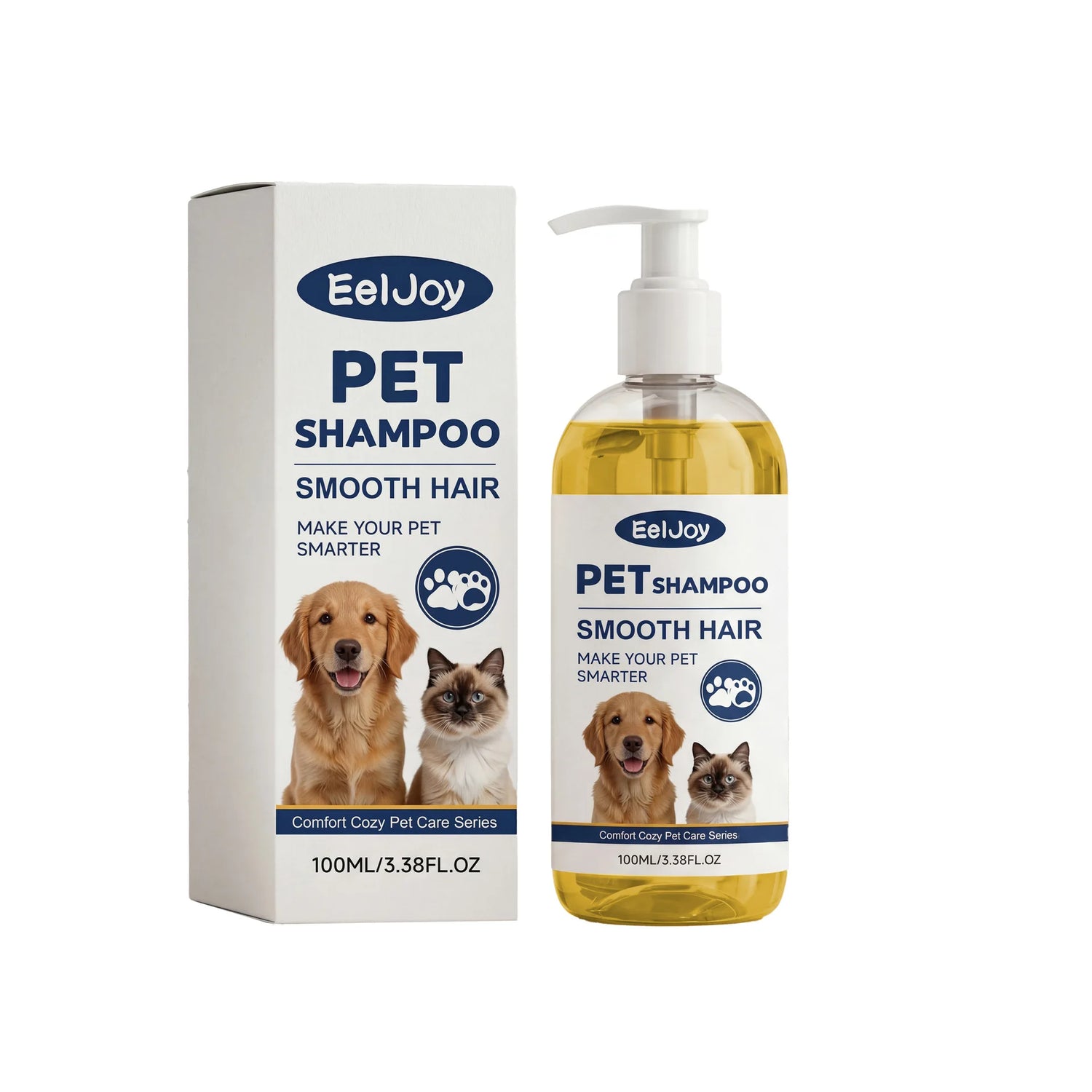 moisturizing pet shampoo for sensitive skin EelJoy 100ml boxed pet shampoo for dogs and cats, pH balanced, anti-dryness
