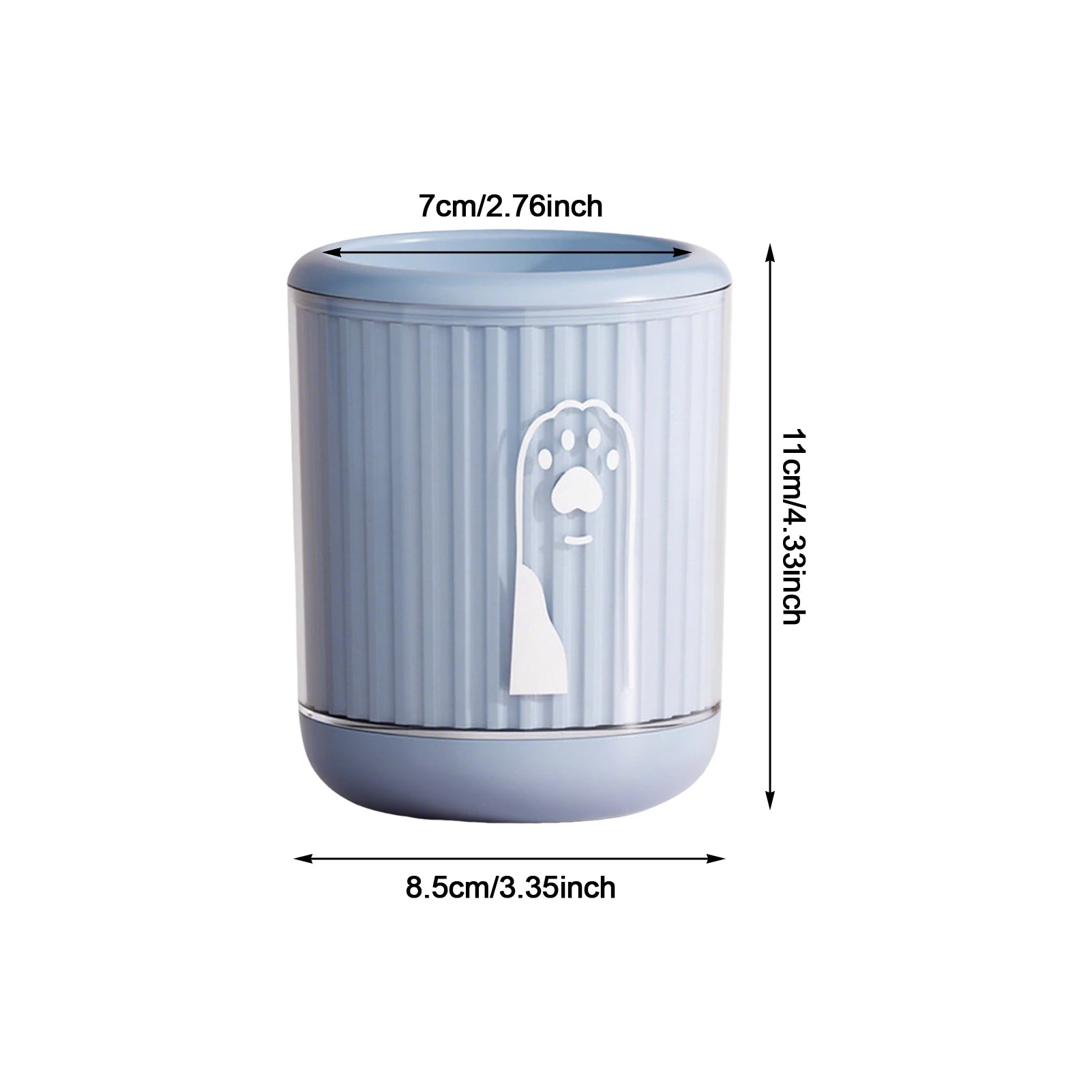Blue S pet paw cleaning cup for cats and dogs, no scrubbing required, 7cm x 11cm portable paw washer