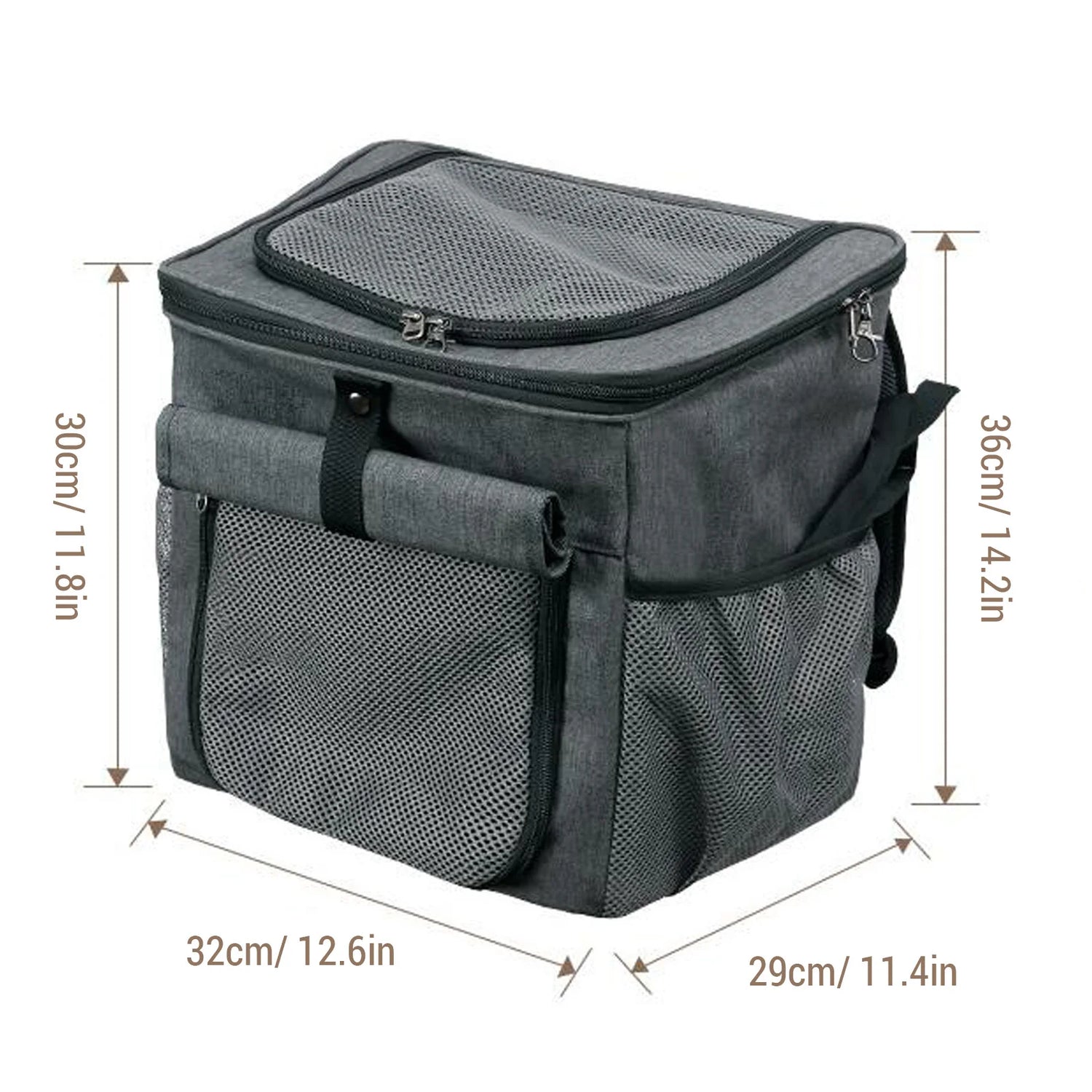Dog Bike Basket Pet Oxford Cloth Carrier Backpack Expandable Puppy Backpack Pannier for Small Medium Cats Dogs