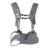 Grey horizontal dog carrier backpack for small dogs, breathable polyester pet carrier bags, ships from China Mainland