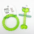 Pet dog toys, interactive, bite resistant, relieve boredom, clean teeth, rubber bones, rubber rings, suitable for small dogs.