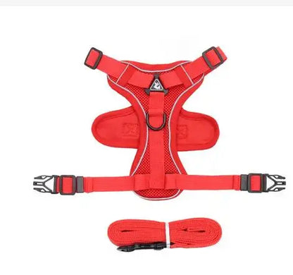 Fashion Reflective Cat Harness and Leash Sets Breathable Mesh Pet Harnesses for Small Dogs Cats Kitten Accessories collier chat
