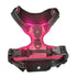 LED dog harness for night walking pink rechargeable luminous vest harness with 3 light modes, nylon slip-on safety harness