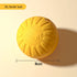 EVA durable dog toy set for chewing, XL solid yellow ball, 9cm size, perfect for dogs to play and chew.