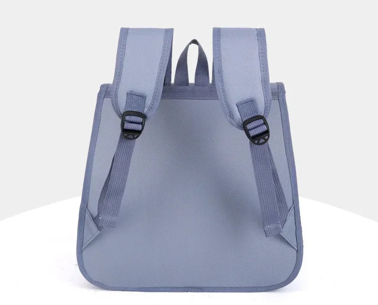 Breathable pet carrier backpack for cats and small dogs, portable shoulder transport bag with zipper, gray