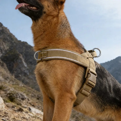 no-pull dog harness for large dogs, padded reflective vest harness for control on active outdoor dogs