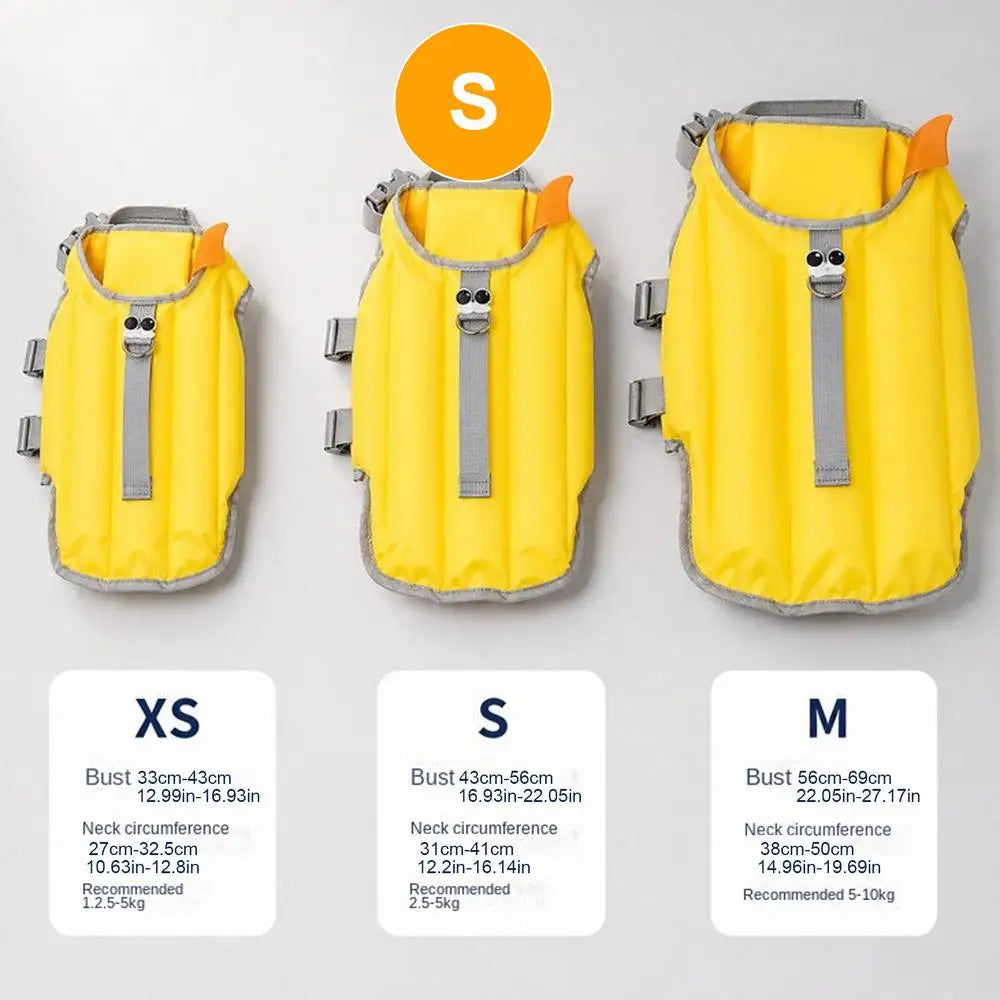Dog Life Jacket Adjustable High Buoyancy Waterproof Dog Floating Vest Water Jacket For Puppy Small Medium Pet Pool Outdoor Lake
