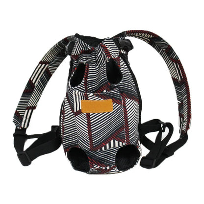 pet backpack carrier for small dogs canvas shoulder chest backpack, color 3, windproof nylon oxford bag for small pets