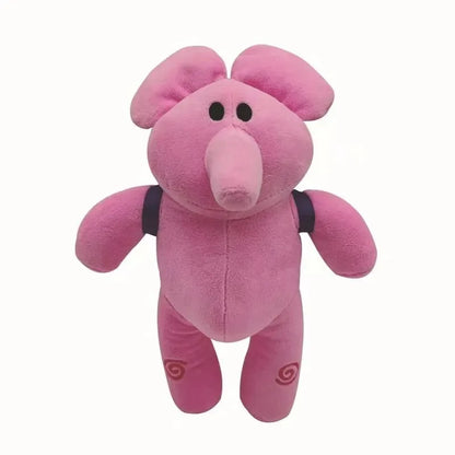Pocoyo plush doll pink elephant stuffed toy, soft kawaii children&