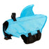 small dog shark fin life jacket blue waterproof Oxford cloth with handle and buoyant foam for swimming safety
