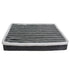 Gray calming dog bed memory foam pet mattress with removable washable cover, non-slip bottom, for crates