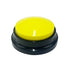 Yellow dog training button on a black base, interactive pet communication tool