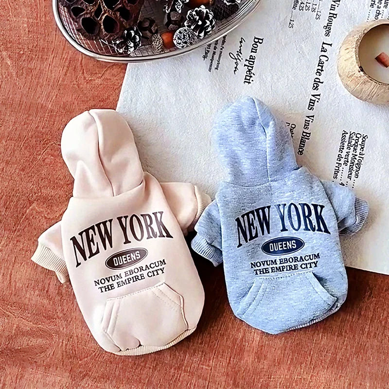 Fashion Dog Hoodies Comfortable Pet Clothes for Small Dogs Soft Sweatshirt Puppy Outdoor Yorkshire Chihuahua Costume Pet Supply