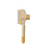 Yellow dog hair remover brush plastic comb for cats and long-haired dogs, grooming and cleaning tool