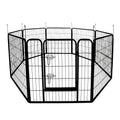 Folding Indoor Outdoor Dog Fences For Durable Metal Dog Houses For Dogs In Outdoor Back Gardens