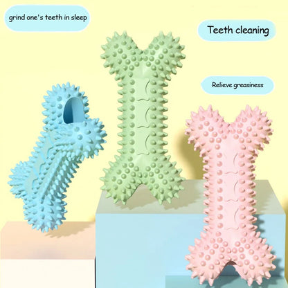 Dog Toys For Small Dogs Indestructible Dog Toy Teeth Cleaning Chew Training Toys Pet Supplies in blue, green, and pink colors.