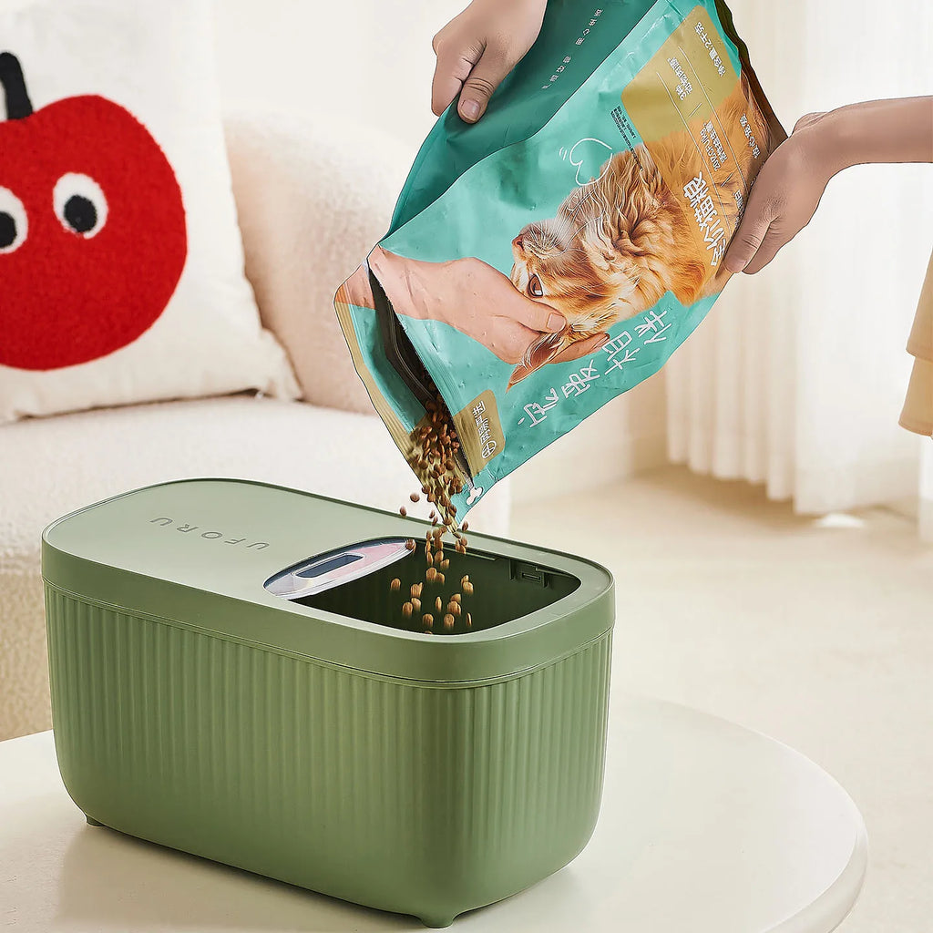 Dog Food Storage Container, Multi-purpose Organiser, Large-capacity Dog Treat Organiser, Convenient Push-Pull Design