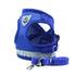 adjustable cat and small dog harness and leash set blue mesh breathable reflective vest, ships from China Mainland