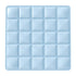 Blue cooling gel pet mat with grid pattern, PU sleeping pad for indoor/outdoor summer heat relief, hand washable