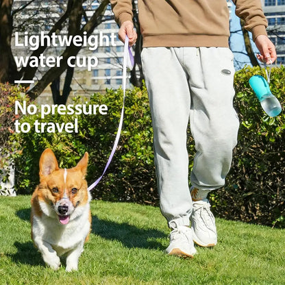 portable dog water bottle for travel, lightweight leakproof water cup for dogs and cats outdoors
